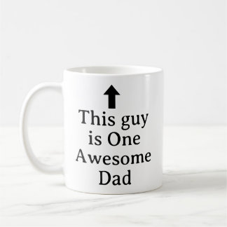 PERSONALIZED NAME & TEXT FUNNY SIMPLE STYLISH DAD COFFEE MUG