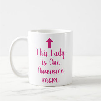 PERSONALIZED NAME & TEXT FUNNY SIMPLE STYLISH MOM COFFEE MUG