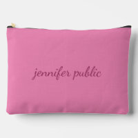 Personalized Name Text Pink Elegant Typography