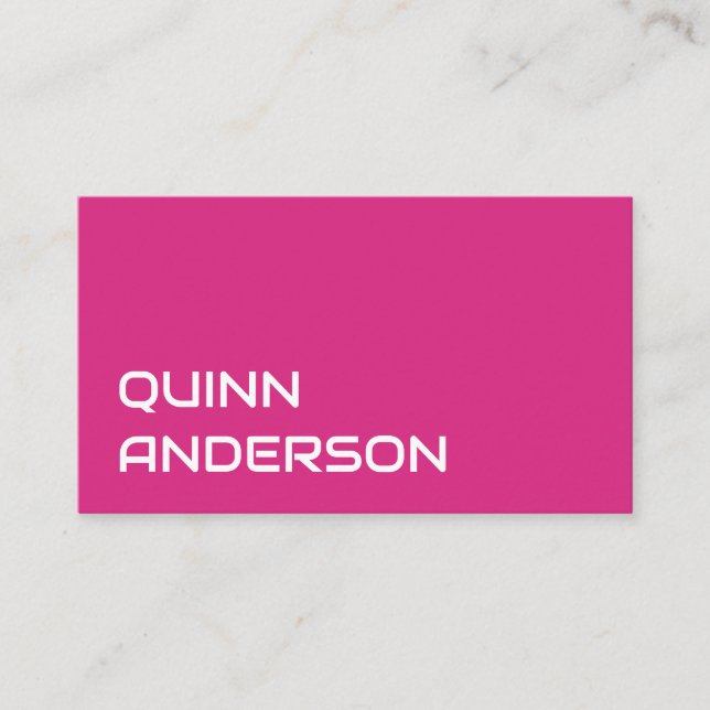 PERSONALIZED NAME TEXT SIMPLE STYLISH PROFESSIONAL BUSINESS CARD (Front)
