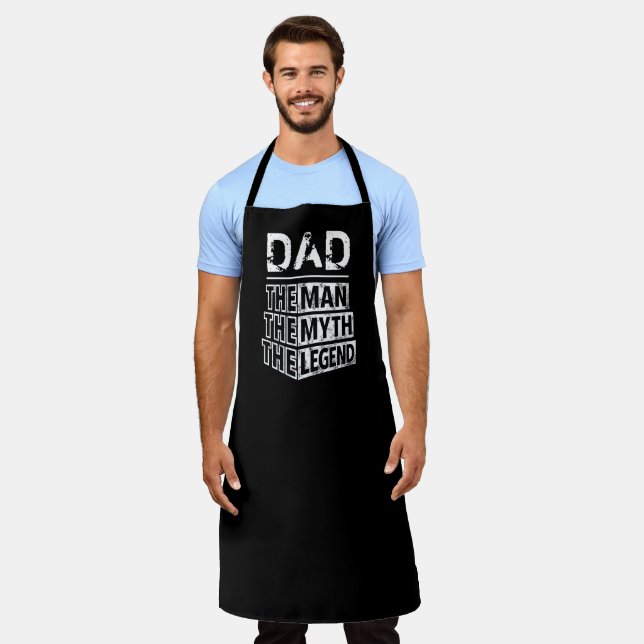 Personalized Name The Man The Myth The Legend Apron (Worn)