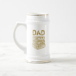 Personalized Name The Man The Myth The Legend Beer Stein<br><div class="desc">Personalized your own name,  "the Man the Myth the Legend" typography design in editable gold colour,  great custom gift for men,  dad,  grandpa,  husband,  boyfriend on father's day,  birthday,  anniversary,  and any special day.</div>