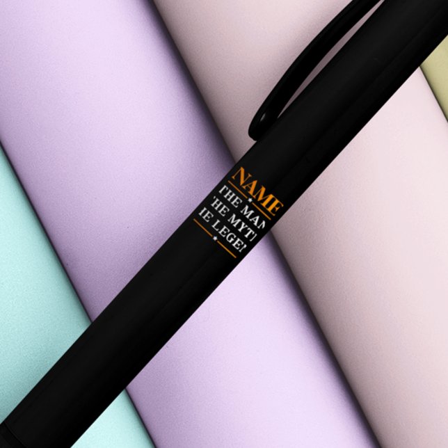 Personalized Name The Man The Myth The Legend Black Ink Pen (Creator Uploaded)