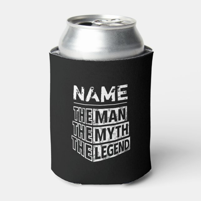 Personalized Name The Man The Myth The Legend Can Cooler (Can Front)
