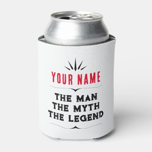 Personalized Name The Man The Myth The Legend  Can Cooler (Can Front)