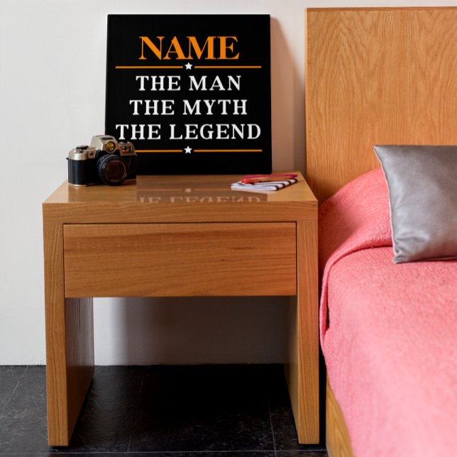 Personalized Name The Man The Myth The Legend Canvas Print (Creator Uploaded)