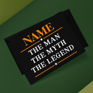 Personalized Name The Man The Myth The Legend Envelopes