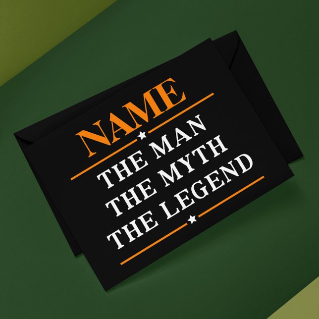 Personalized Name The Man The Myth The Legend Envelopes (Creator Uploaded)