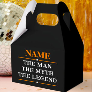 Personalized Name The Man The Myth The Legend Favor Box
