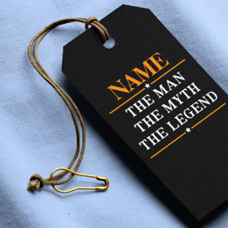 Personalized Name The Man The Myth The Legend Gift Tags