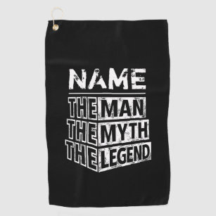 Personalized Name The Man The Myth The Legend Golf Towel