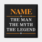 Personalized Name The Man The Myth The Legend