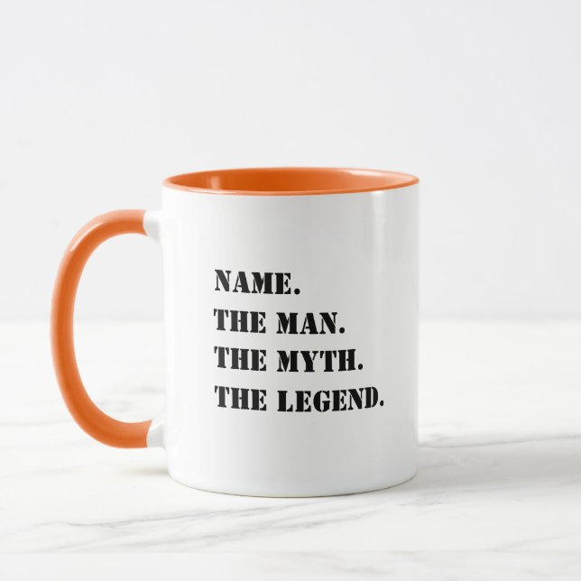 Personalized Name The Man The Myth The Legend  Mug (Left)