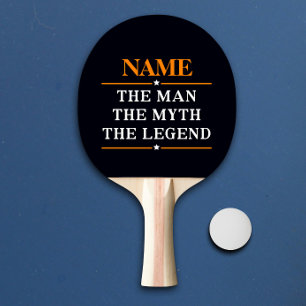 Personalized Name The Man The Myth The Legend Ping Pong Paddle