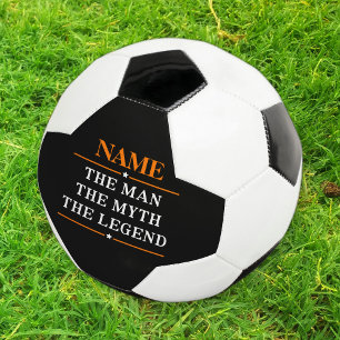 Personalized Name The Man The Myth The Legend Soccer Ball