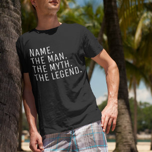 Personalized Name The Man The Myth The Legend T-Sh T-Shirt
