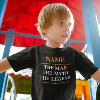 Personalized Name The Man The Myth The Legend Toddler T-shirt