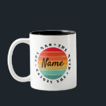 Personalized Name The Man The Myth The Legend   Two-Tone Coffee Mug<br><div class="desc">Personalized Custom Name The Man The Myth The Legend  Husband Father Brother Uncle Dad Gift</div>