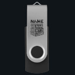 Personalized Name The Man The Myth The Legend USB Flash Drive<br><div class="desc">Personalized your own name,  "the Man the Myth the Legend" typography design,  great custom gift for men,  dad,  grandpa,  husband,  boyfriend on father's day,  birthday,  anniversary,  and any special day.</div>