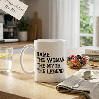 Personalized Name The Woman The Myth The Legend Coffee Mug