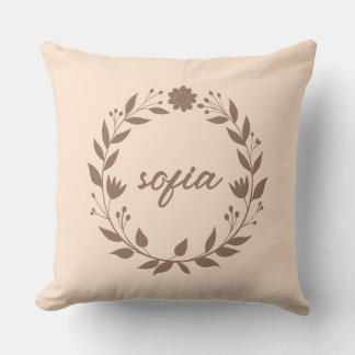 Personalized Name Throw Pillow