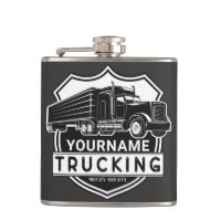 Personalized NAME Trucking Big Rig Semi Trucker