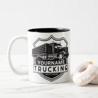 Personalized NAME Trucking Big Rig Semi Trucker 