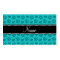 Personalized name turquoise hearts and paw prints