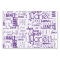 Personalized Name Typography Purple Word Cloud