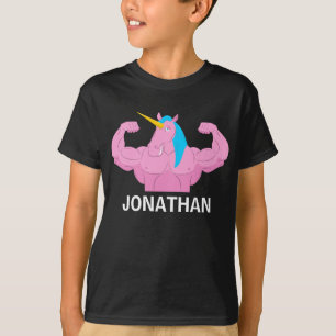 Personalized Name Unicorn, Funny Gift For Boys T-Shirt