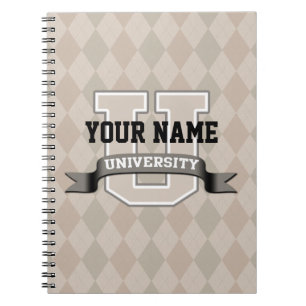 Personalized Name University Cool Funny Family Notebook
