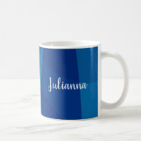 Personalized Name Vibrant Blue Modern Timeless