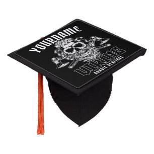 Personalized NAME Viking Nordic Warrior Heritage  Graduation Cap Topper