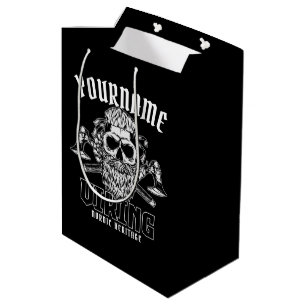 Personalized NAME Viking Nordic Warrior Heritage Medium Gift Bag