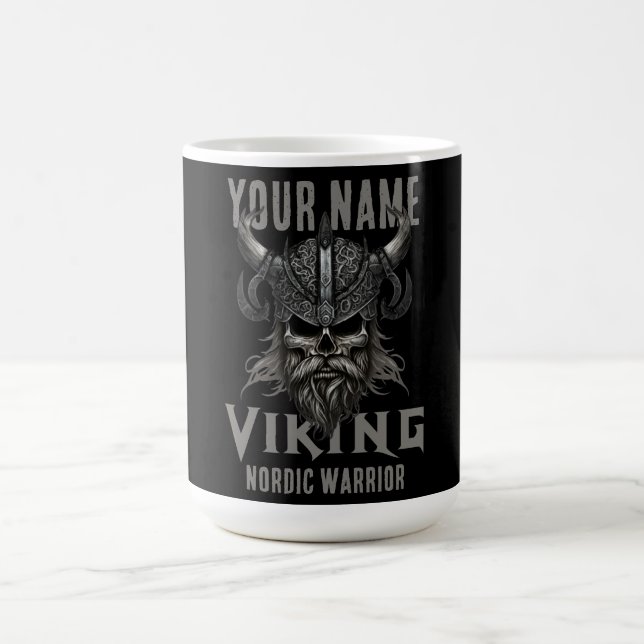 Personalized NAME Viking Warrior Heritage  Coffee Mug (Center)