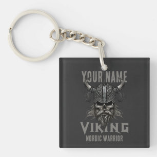 Personalized NAME Viking Warrior Heritage T-Shirt Keychain
