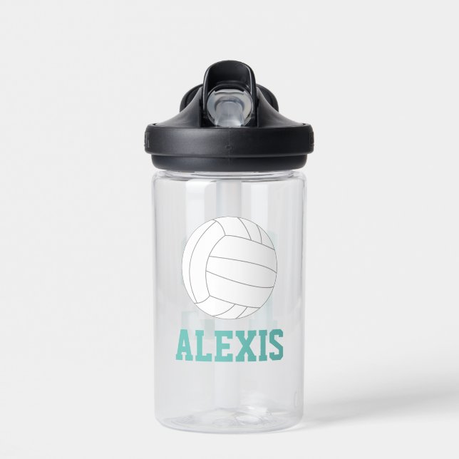 Personalized Name Volleyball Jersey  Water Bottle (Front)