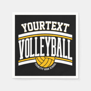 Personalized NAME Volleyball Player School Team Napkin