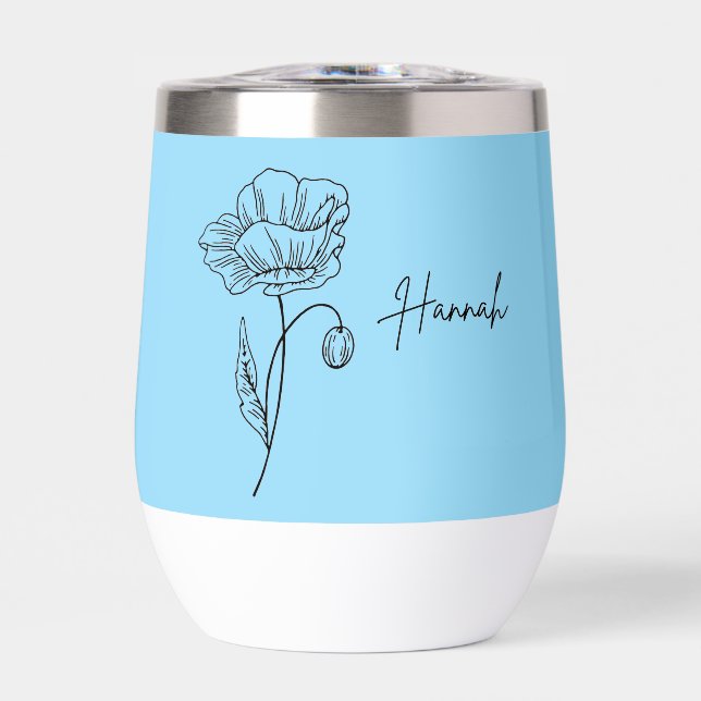 Personalized name Water Bottle (Front)