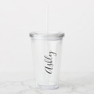 Personalized name Water Bottle Custom Name Tumbl Acrylic Tumbler