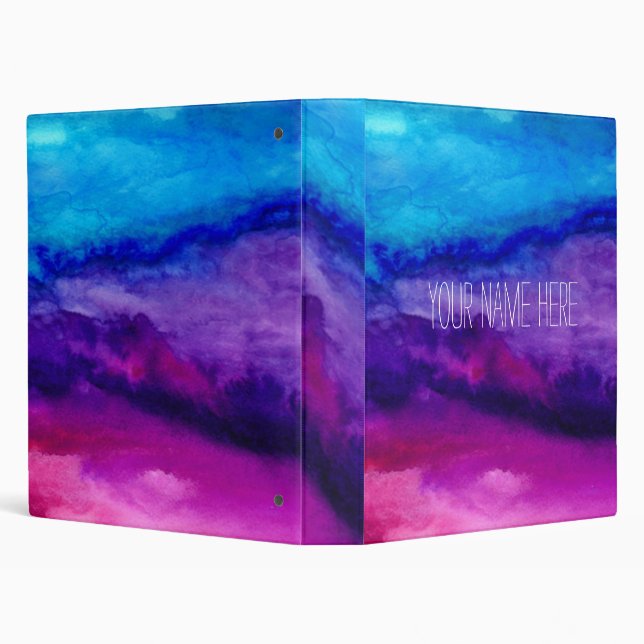 Personalized Name Watercolor Binder (Background)