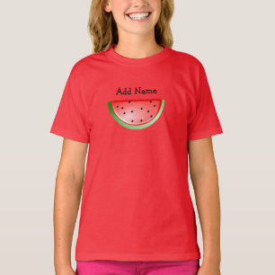 Personalized Name Watermelon Girl's Shirt