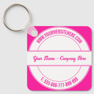 Personalized Name Website Phone Colours Keychain