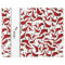Personalized name white cardinals pattern