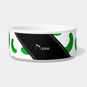 Personalized name white green pickles