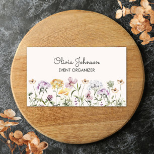 Personalized Name Wildflower Garden Floral Sticker