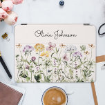 Personalized Name Wildflower Garden iPad Pro Cover<br><div class="desc">Bring a touch of natural beauty into your space with our Wildflower Garden iPad Air Cover. Discover a delightful collection of colourful blooms bring the charm of nature indoors. It adds a touch of natural elegance to any setting. Great as gift for nature and flower lovers.</div>