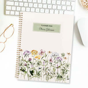 Personalized Name Wildflower Garden Planner