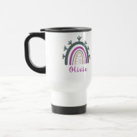 Personalized Name with Cute Boho Rainbow
