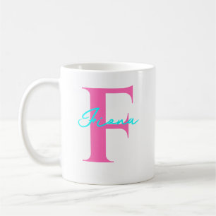 Personalized Name With Initial Gift For Him Her Coffee Mug